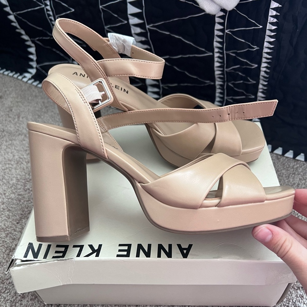 Anne Klein nude heels.
